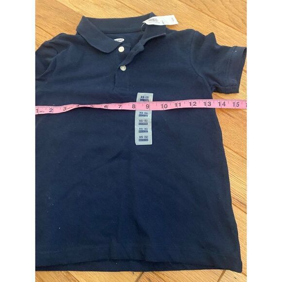 NWT Old Navy, little boys short sleeve navy blue polo shirt size XS (5) - Picture 6 of 7